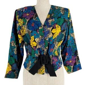 90s floral blouse 1990s vintage
